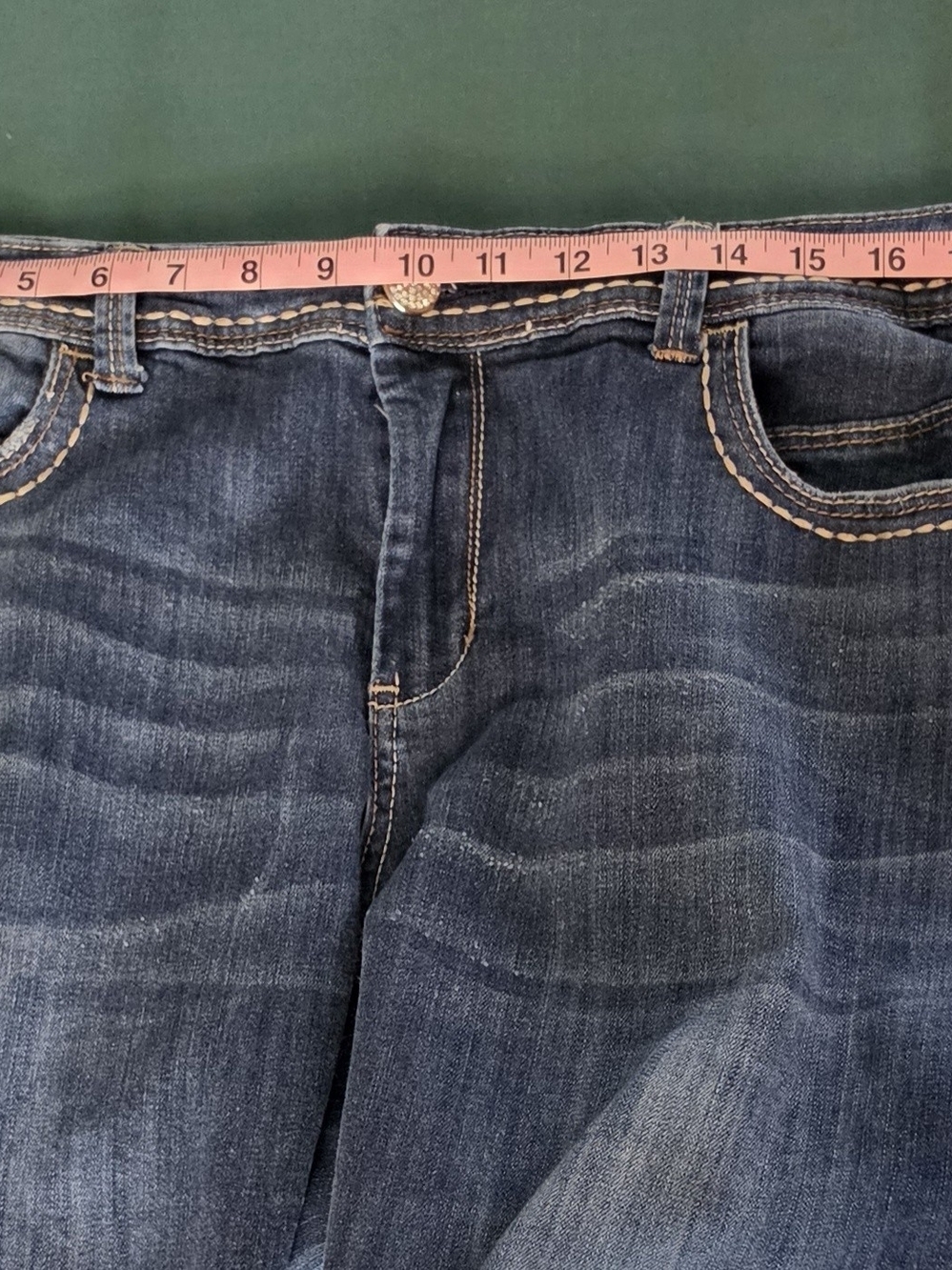 Seven7 Classic Medium Wash Bootcut Blue Jeans Size 18W Good Condition - Picture 10 of 13